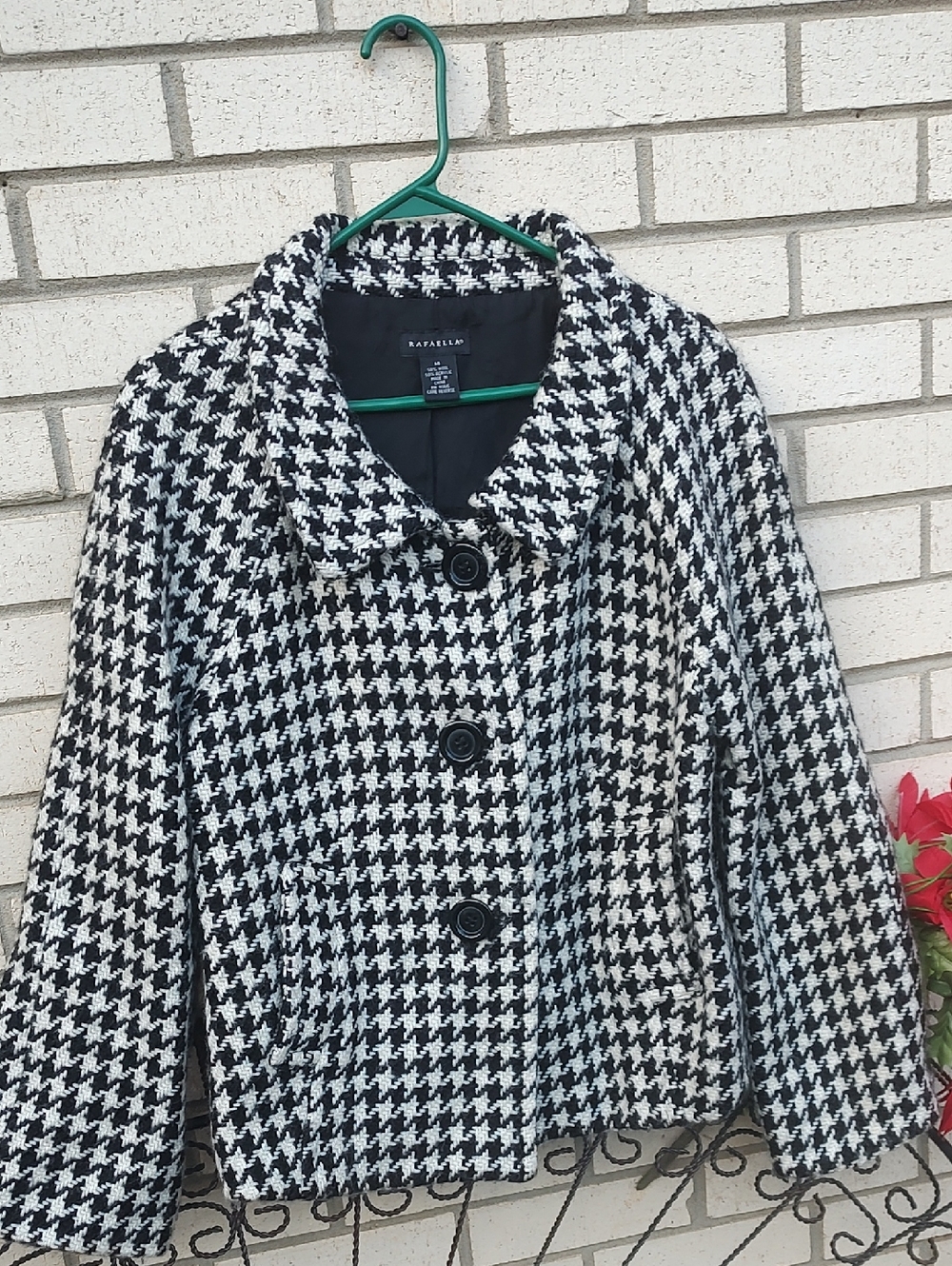 Rafaella Black & White Houndstooth Jacket - Picture 4 of 9